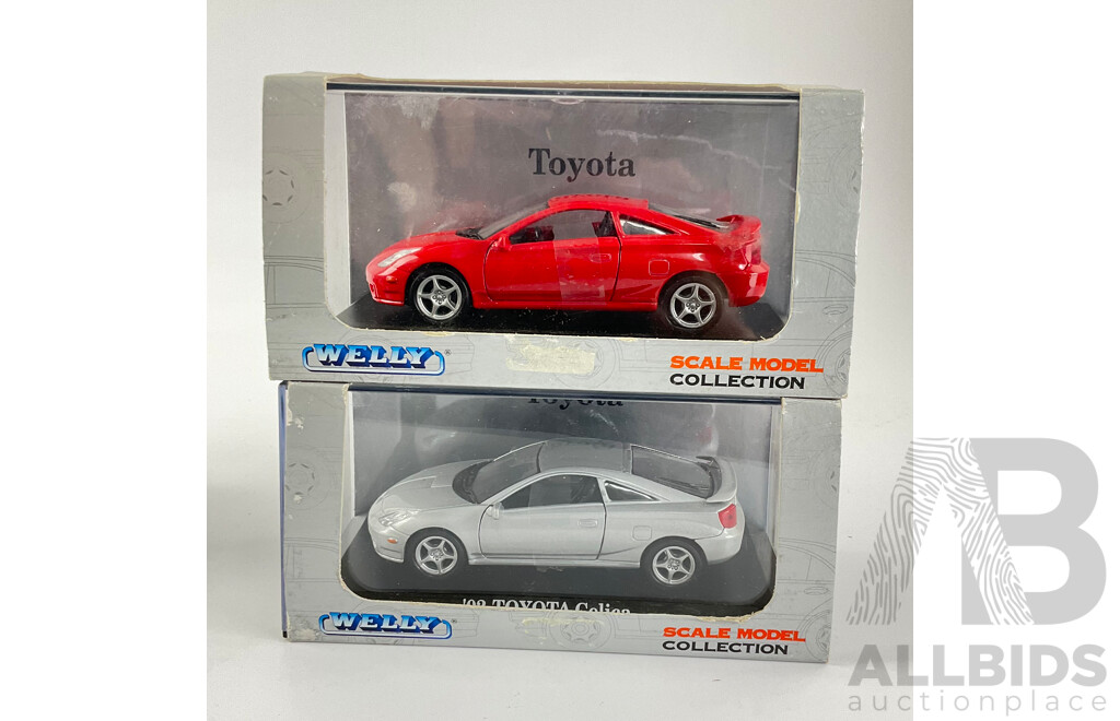 Burago and Welly Iconic Diecast Cars Including Suzuki Vitara, Honda Integra, Renault Clio, Toyota Celica, Citroen Xantia and 007 Gold Finger Aston Martin DB5