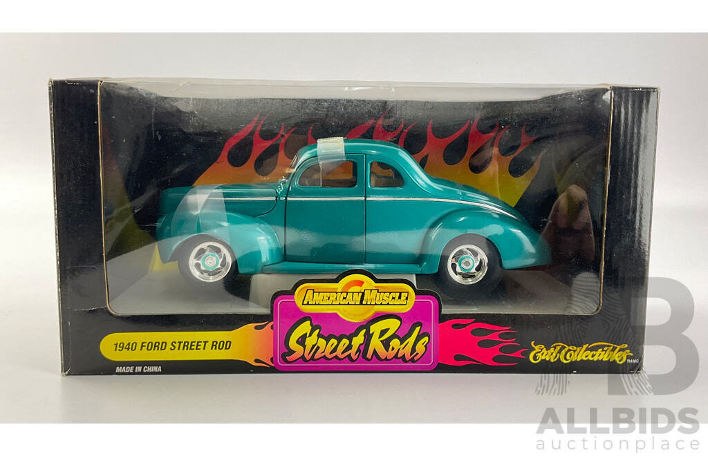 Ertl American Muscles Diecast 1940 Ford Street Rod - 1:18 Scale