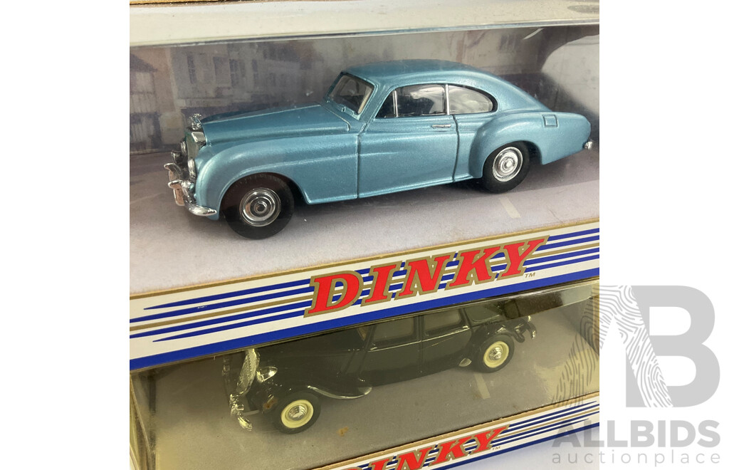 Vintage Matchbox Dinky Diecast 1955 Bentley R Continental and 1952 Citroen 15 CV - 1:43 Scale