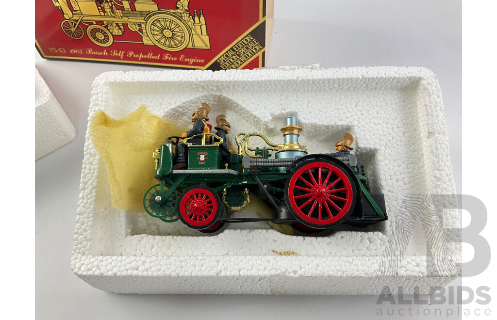 Vintage Matchbox Models of Yesteryear Diecast 1905 Busch Self Propelled Fire Engine YS43