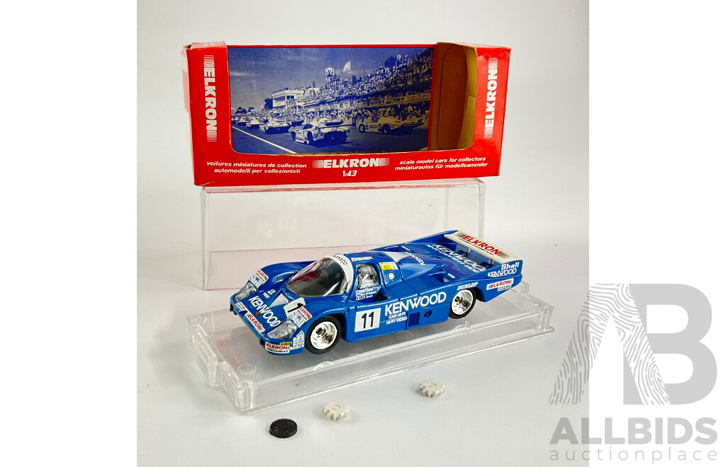 Vintage Diecast Elkron 1984 Porshe 956 Kenwood Le Mans - 1:43 Scale