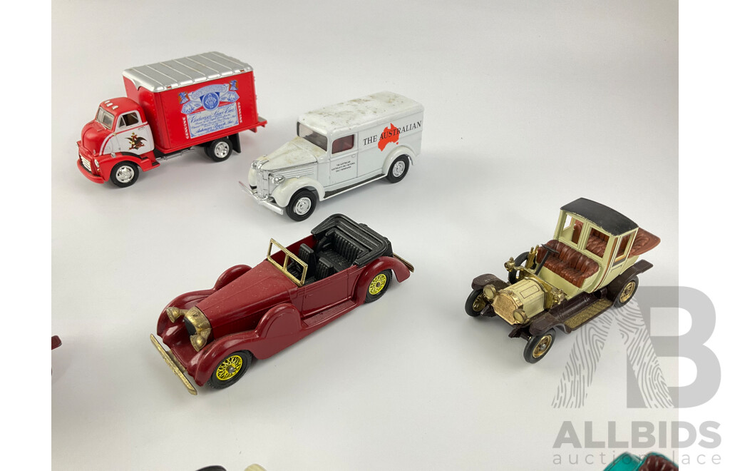 Collection of Diecast Matchbox Models of Yesteryear Vehicles