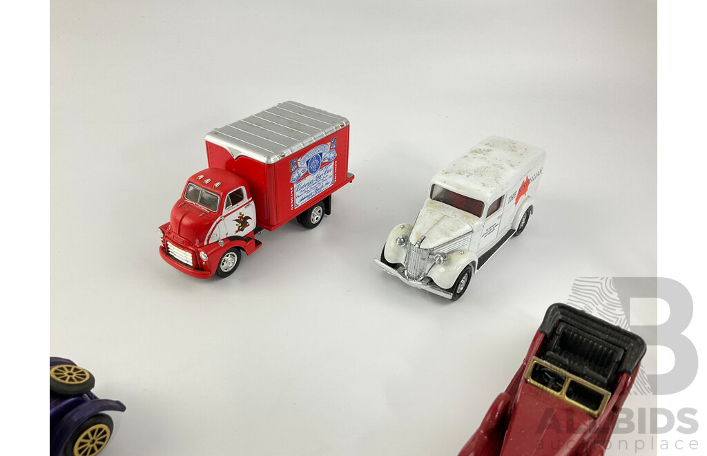 Collection of Diecast Matchbox Models of Yesteryear Vehicles