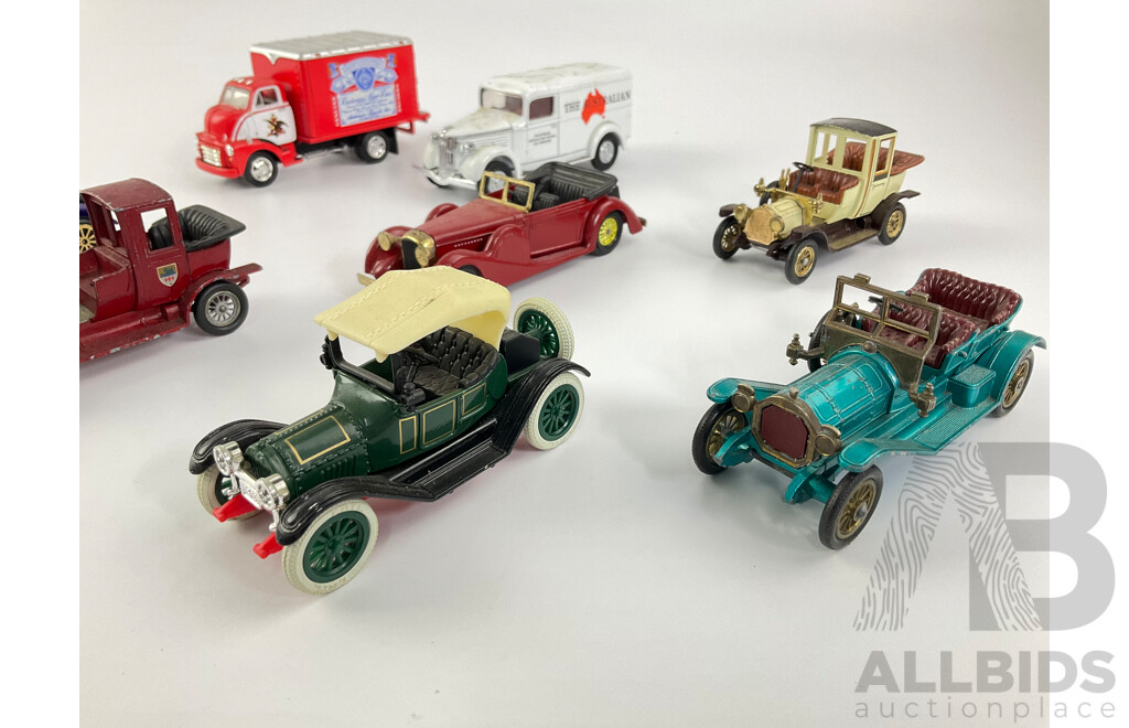 Collection of Diecast Matchbox Models of Yesteryear Vehicles