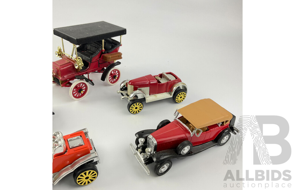 Collection of Diecast and Plastic Classic Cars