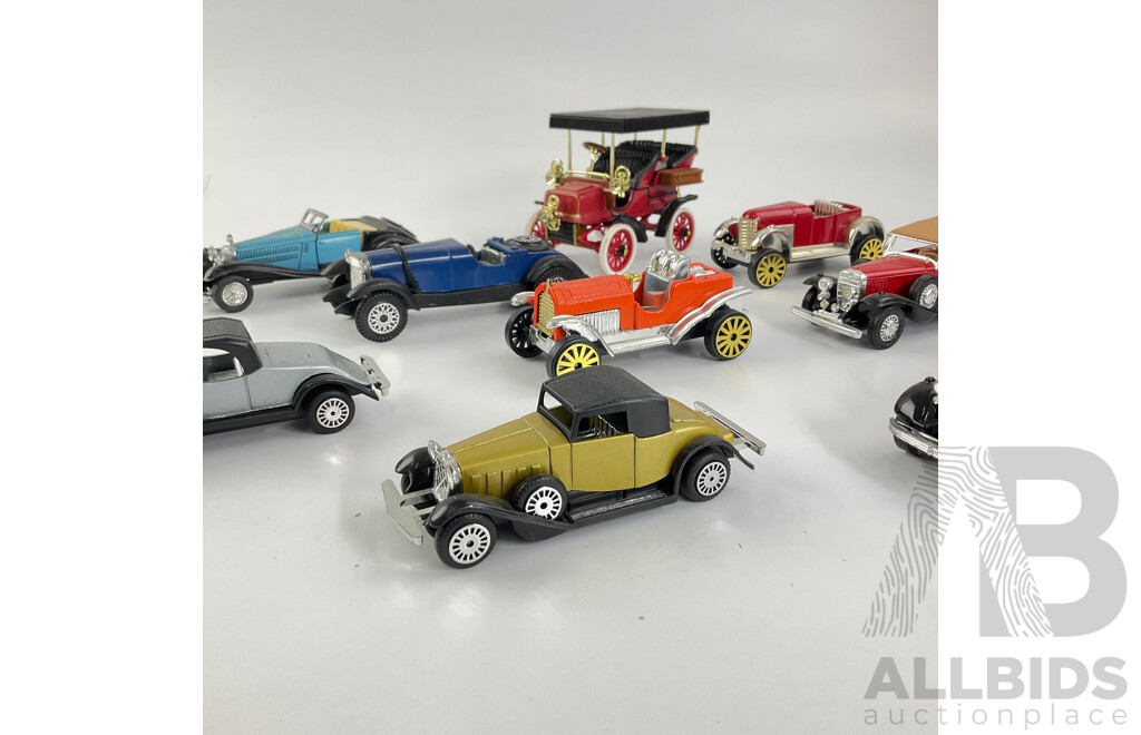 Collection of Diecast and Plastic Classic Cars