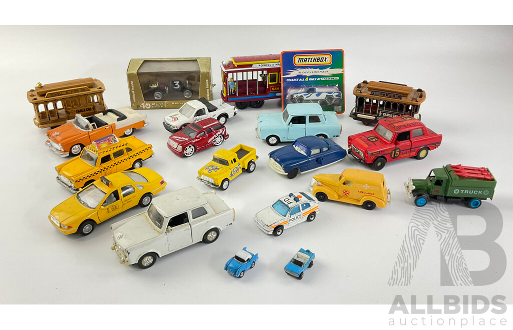 Collection of Diecast Vehicles Including Matchbox and Lledo