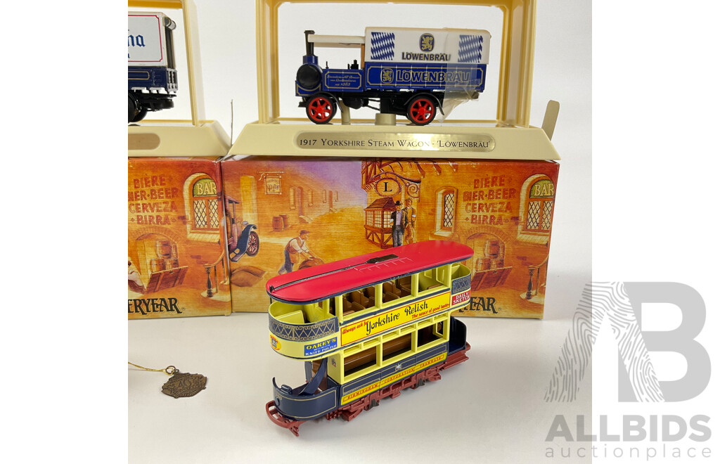 Vintage Matchbox Models of Yesteryear Including 1932 Ford 'AA' 1917 Yorkshire Wagon Preston Tramcar and 1914 Prince Vauxhall