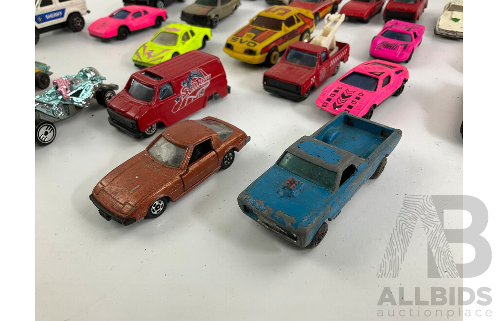 Collection Vintage Diecast Vehicles Including Hot Wheels, Tomica and Corgi