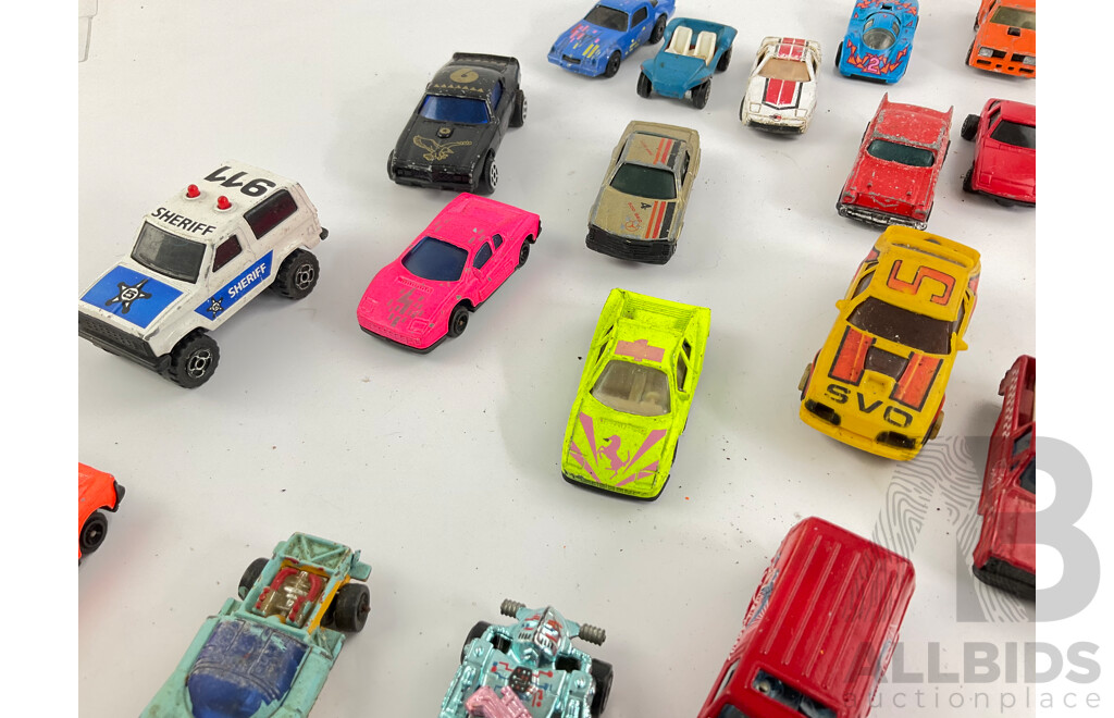 Collection Vintage Diecast Vehicles Including Hot Wheels, Tomica and Corgi