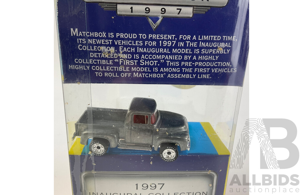 1997 Matchbox Inaugural Diecast 1956 Ford Pick Up First Issue New Model