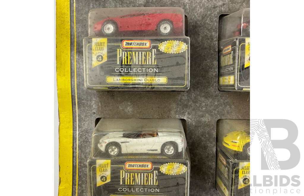 1997 Matchbox Premiere Collection Including Mustang Cobra, Camaro Z28 Dodge Viper and More