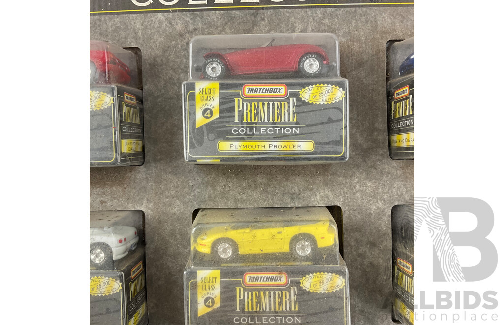 1997 Matchbox Premiere Collection Including Mustang Cobra, Camaro Z28 Dodge Viper and More