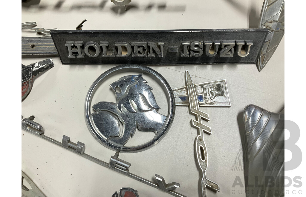 Collection of General Motors/Holden Badges Including MonaroLS, Caprice, GMC, Oldsmobile and More