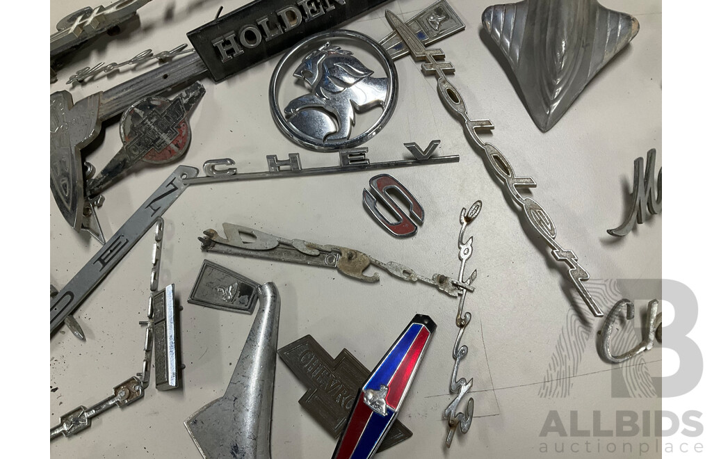 Collection of General Motors/Holden Badges Including MonaroLS, Caprice, GMC, Oldsmobile and More