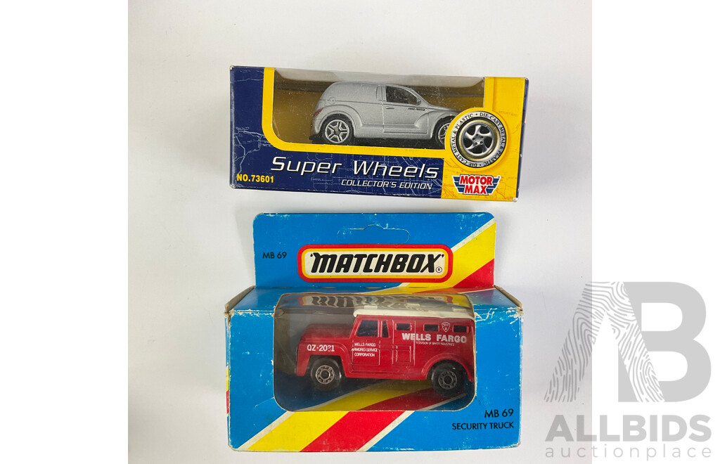 Collection of Boxed Diecast Vehicles Including Hot Wheels, Matchbox, Days Gone, Ertl