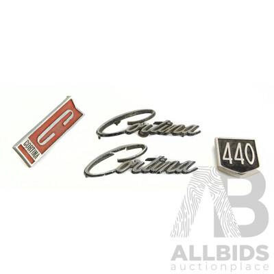 Vintage Ford Cortina Mark 1 and 2 Badges