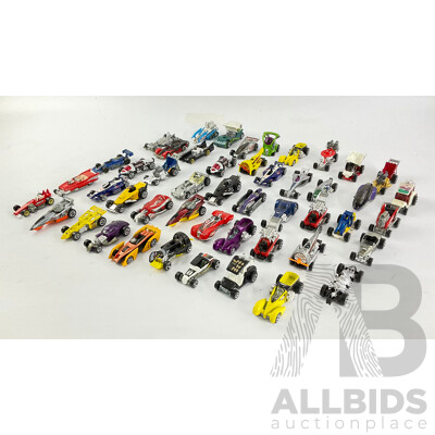 Collection of Hot Wheels Custom Vehicles Including 1/4 Mile Coupe, Phantasique, Double Vision and More