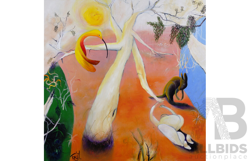 Tony Yallop (Contemporary, Australian), The Witness (No.2), Acrylic on Canvas