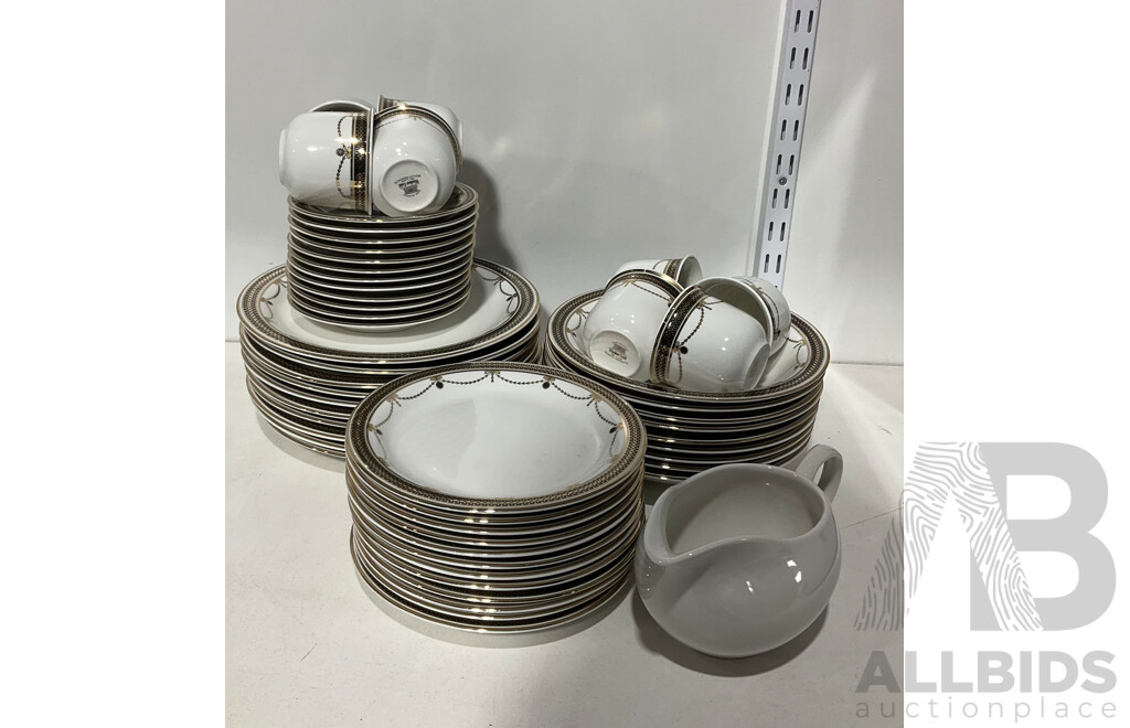 Incomplete Decorative Table Set with Tea Cups