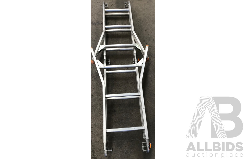 Multipurpose 12-Step Foldable Extension Ladder