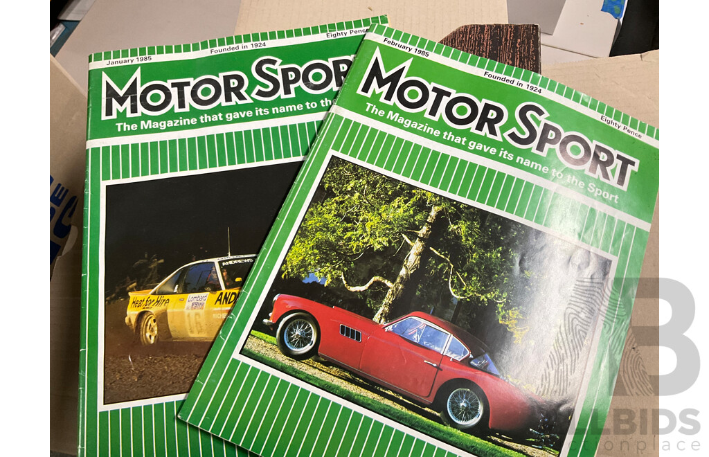 Motor Sport Magazine Collection January 1980 - December 1989 Approximately 115 Issues