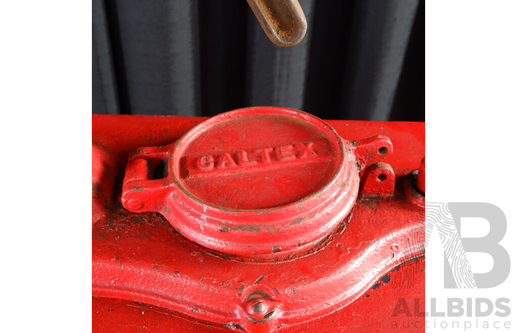 Vintage Caltex Oil Highboy