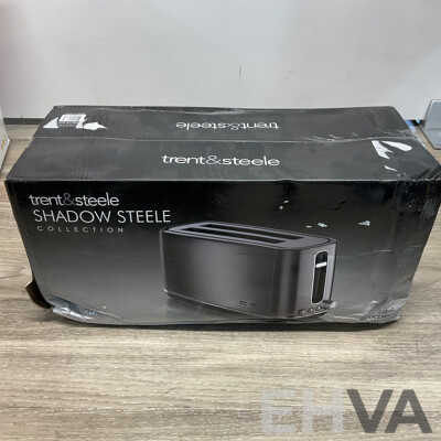 TRENT STEELE Shadow 4-Slice Toaster TS3277 & NUTRIBULLET Select 1200 Blender - Lot of 2