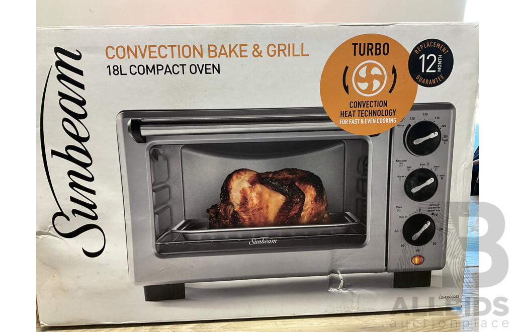 SUNBEAM Convection Bake & Grill 18L Compact Oven