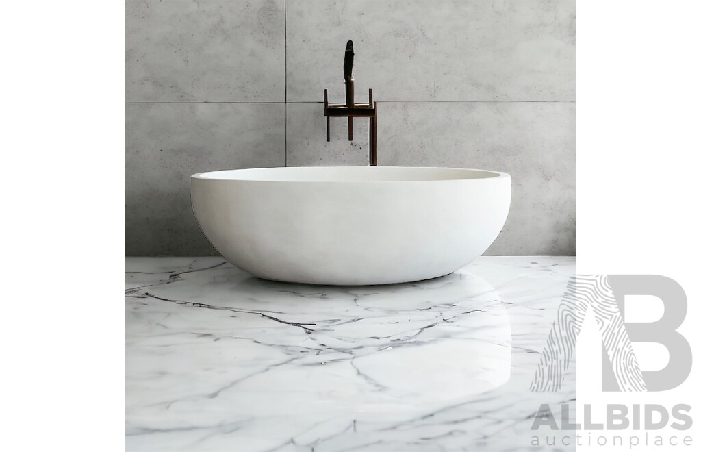 Light Grey Stone Composite Bath - ORP $4,200