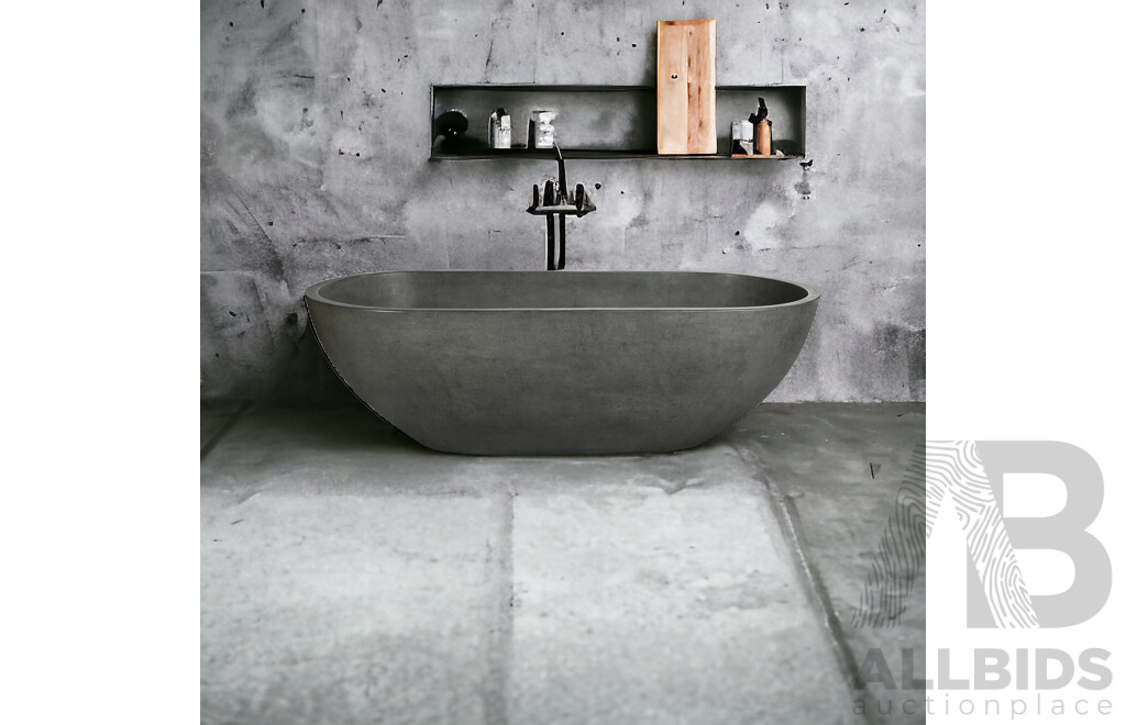 Dark Grey Stone Composite Bath - ORP $4,000
