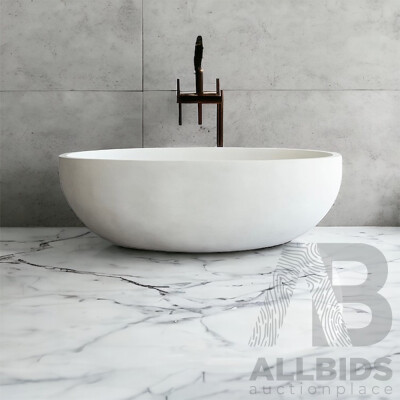 Light Grey Stone Composite Bath