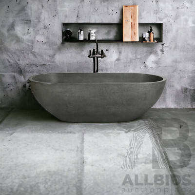 Dark Grey Stone Composite Bath