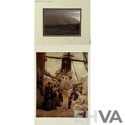 Tom Roberts, (British Born Australian, 1856-1931), Coming South, Reproduction Mounted on Board of Original Canvas, (1886) & Helen Murray (20th c), Raised Dust, Photograph, 14 x 19 cm (image)(2)