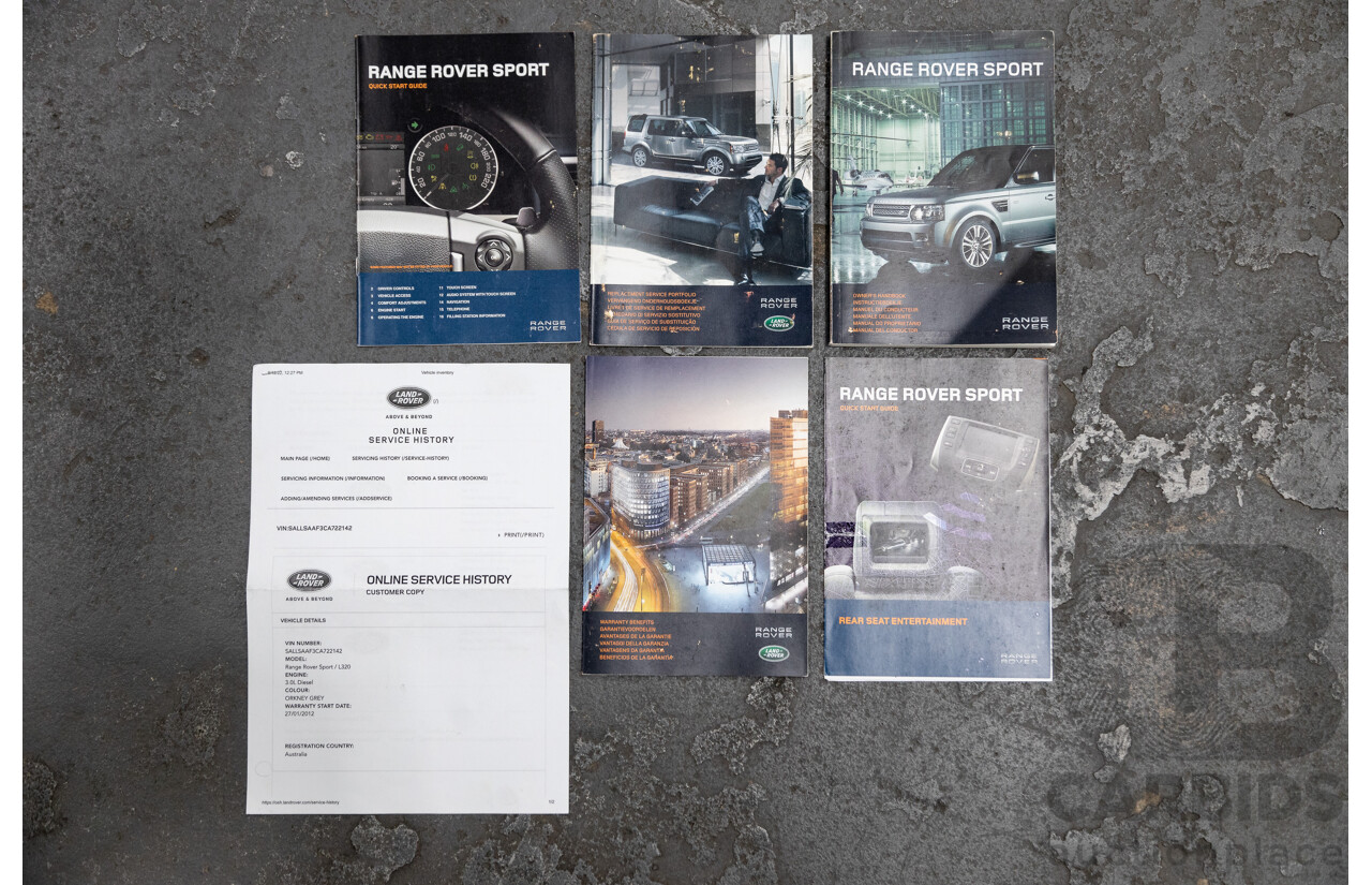 11/2011 Land Rover Range Rover Sport 3.0 SDV6 MY12 4d Wagon Orkney Grey Metallic 3.0L