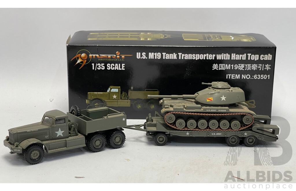Merit/Corgi U.S M19 Tank Transporter and Tank  - 1/35 Scale