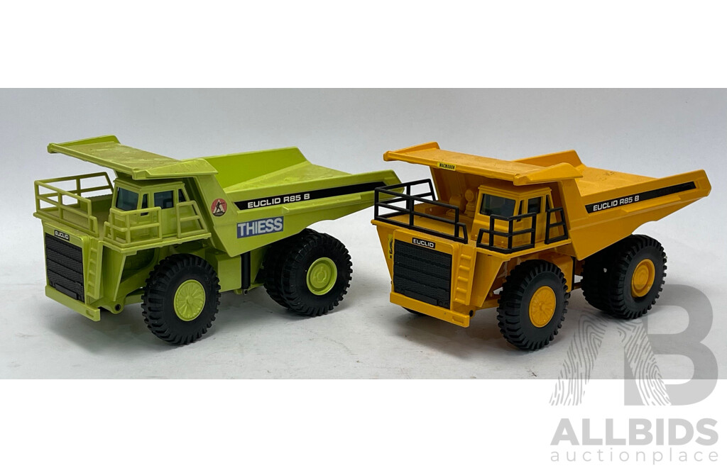 Joal Euclid R85B Dump Trucks - Lot of 2 - 1/50 Scale