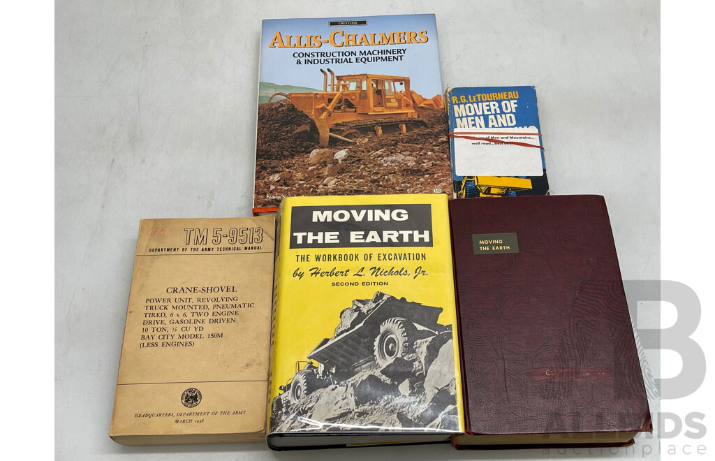 Construction and Earthmoving Books - Lot of 5