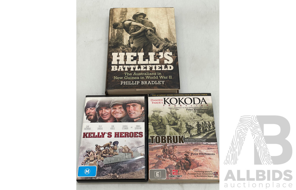 War Themed Book and DVDs