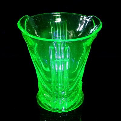 Vintage Art Deco Uranium Glass Vase