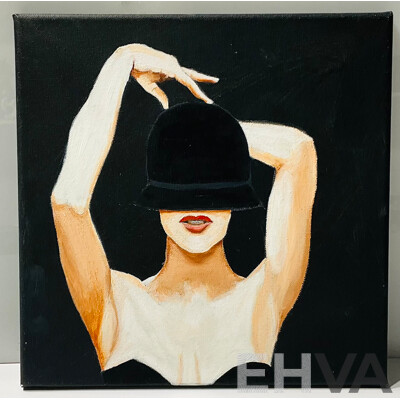 Mel Hayton, Elizabeth 2 - Hat 2020, Oil & Acrylic on Canvas