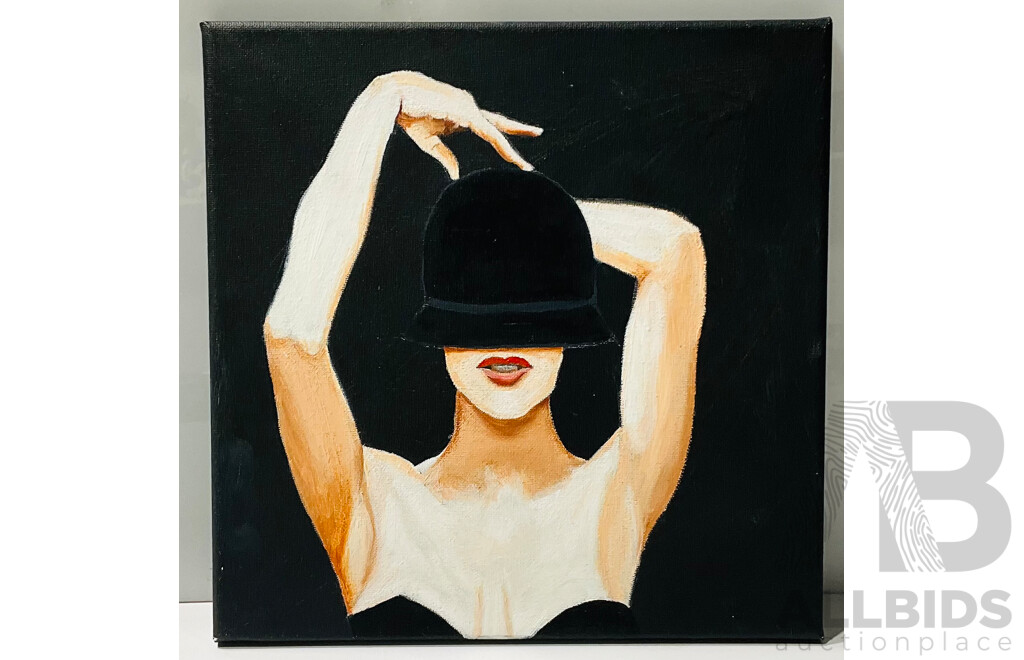 Mel Hayton, Elizabeth 2 - Hat 2020, Oil & Acrylic on Canvas