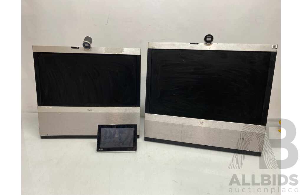 Cisco EX60 TelePresence System & Cisco Tandberg EX90 TelePresence System 24-Inch Monitor W/ AMX (fg2265-06) Touch Pad