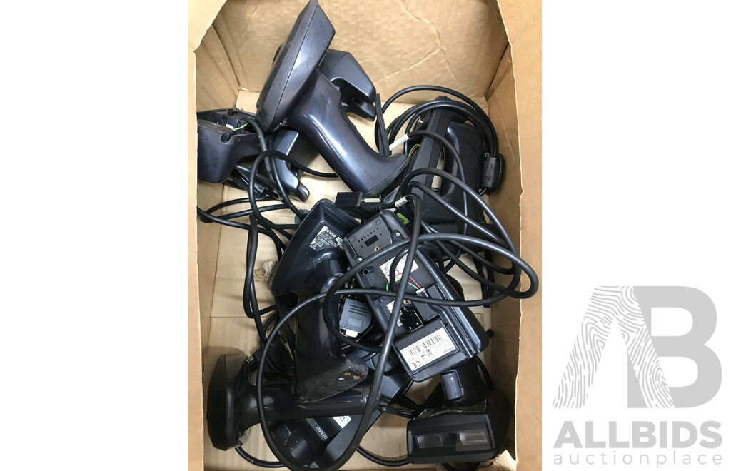 Denso (GT10B-SB) Wireless Barcode Scanner with Chargers - Lot of Five