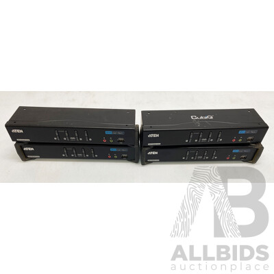 CubiQ (CS1784A) 4-Port Dual-Link DVI KVMP Swtich - Lot of Four