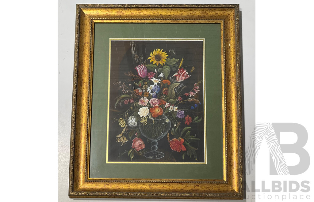 Elaine Croker, Flemish Flowers, Pastel