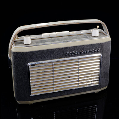 Vintage West German Schaub Lorenz Radio with Leather Strap