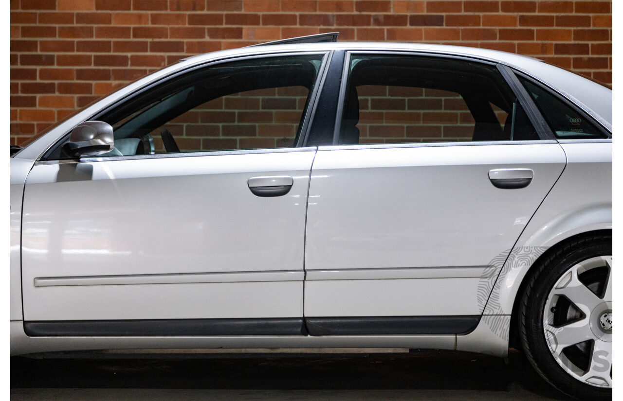 1/2005 Audi S4 Quattro (AWD) B6 4d Sedan Metallic Silver V8 4.2L