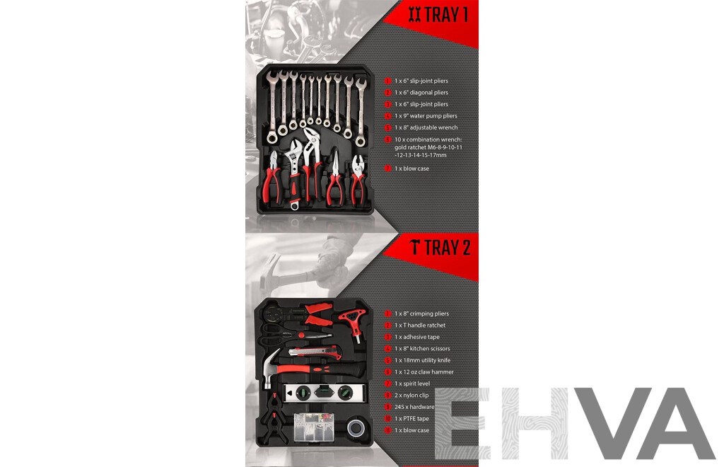 Shogun 1376pcs Tool Kit with Trolley Case  - New