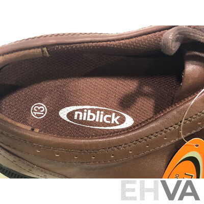 Niblick Ortho Lite Brogue Leather Golf Shoes - Size 13 - New with Tags